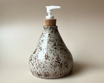 Speckled Ceramic Soap Dispenser