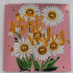 Carte Meilleurs voeux avec des marguerites