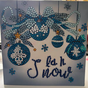 Cartão de enfeite Let it Snow