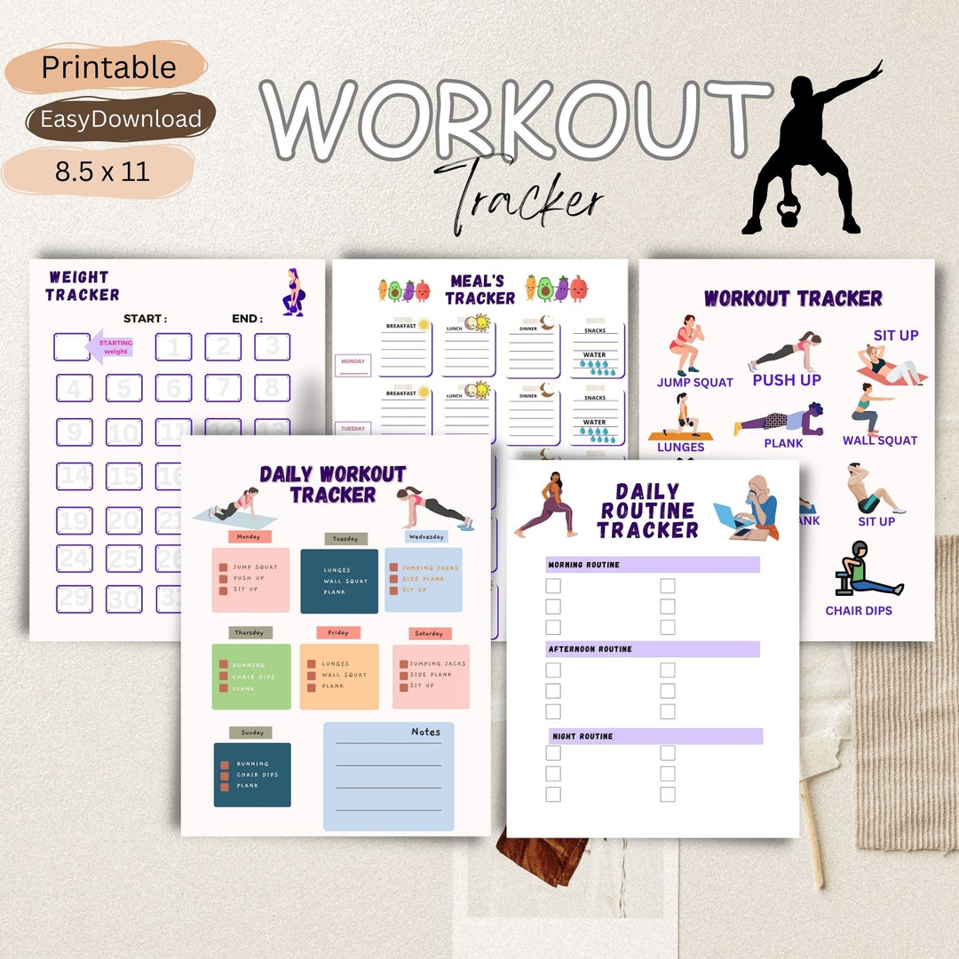Workout Tracker, Workout Planner, Daily Workout Routine, Diet Tracker ...