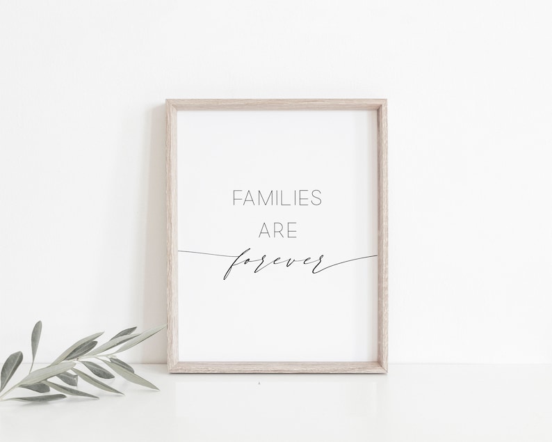 Families Are Forever Printable Wall Art Rustic Printable - Etsy
