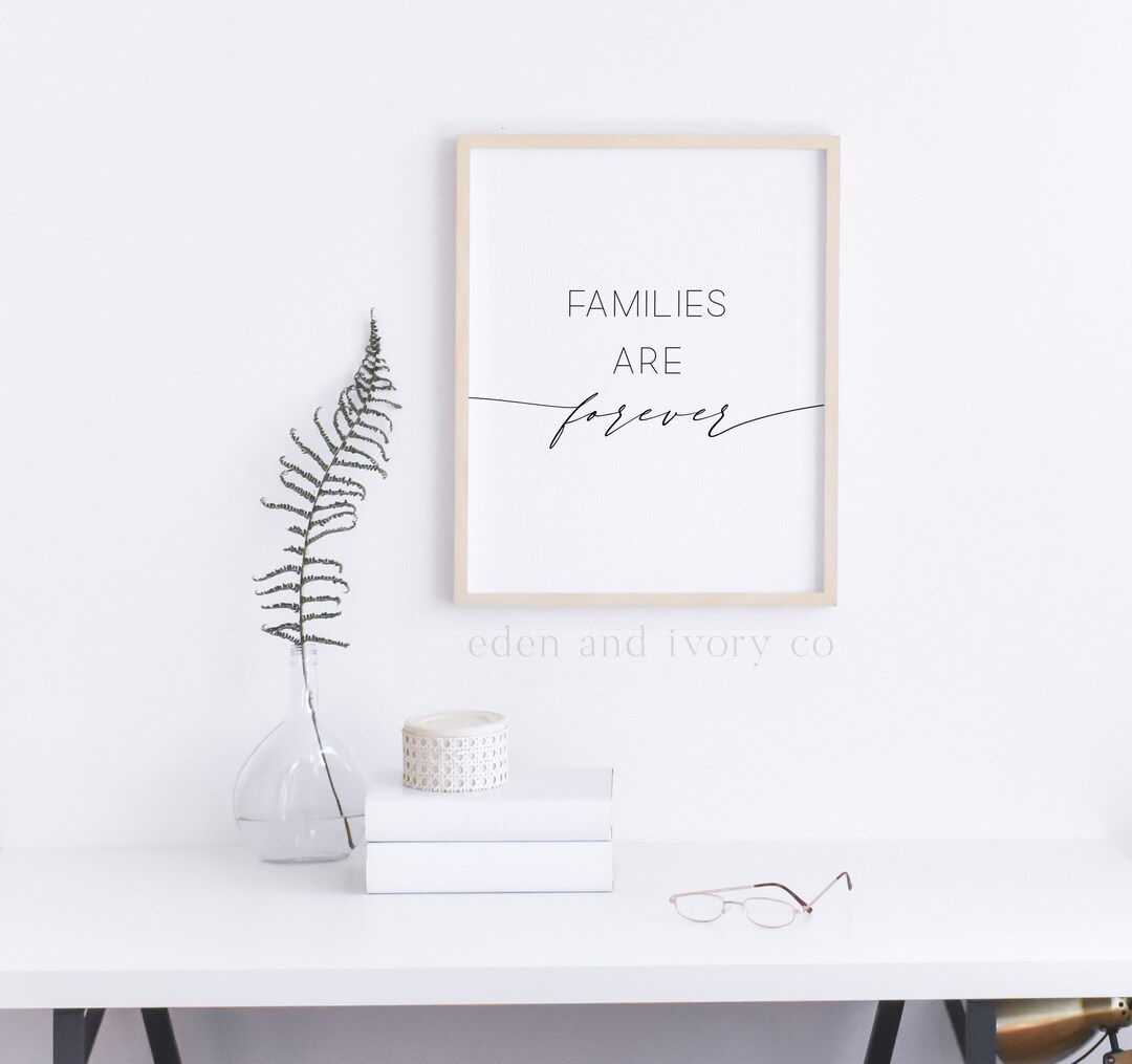 Families Are Forever Printable Wall Art, Rustic, Printable, LDS Quotes ...