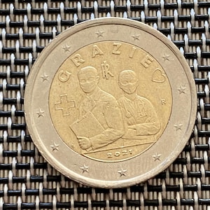 2 Euro commemorative coin Italy 2021 -Grazie -Medical professionals