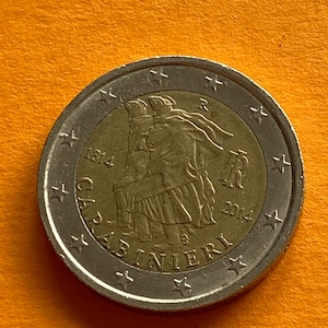rare 2 Euro coin 1814 - 2014 Italy