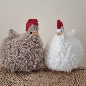 Soft chicken plushies /Hen crochet.