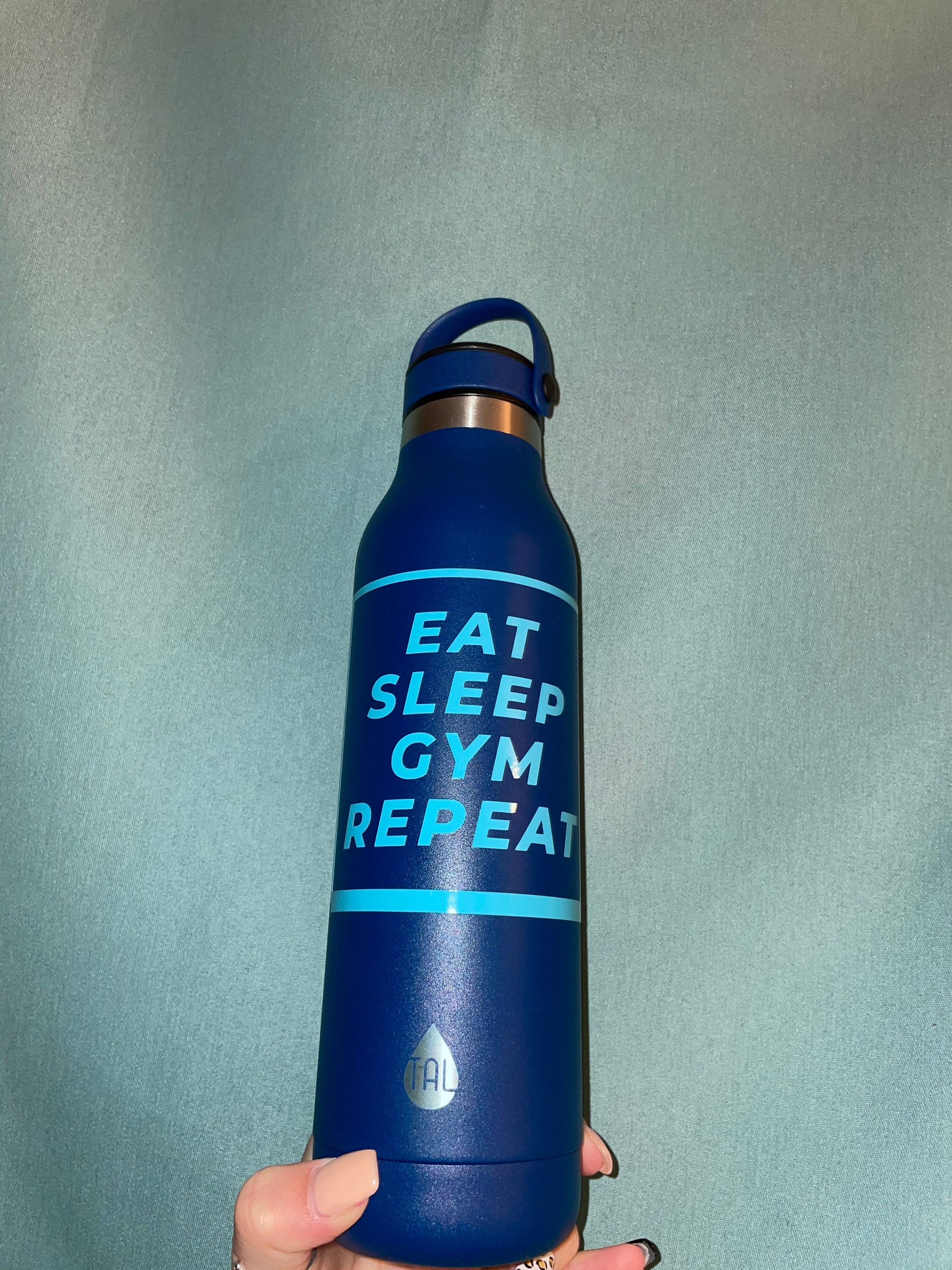 Navy water bottle Etsy