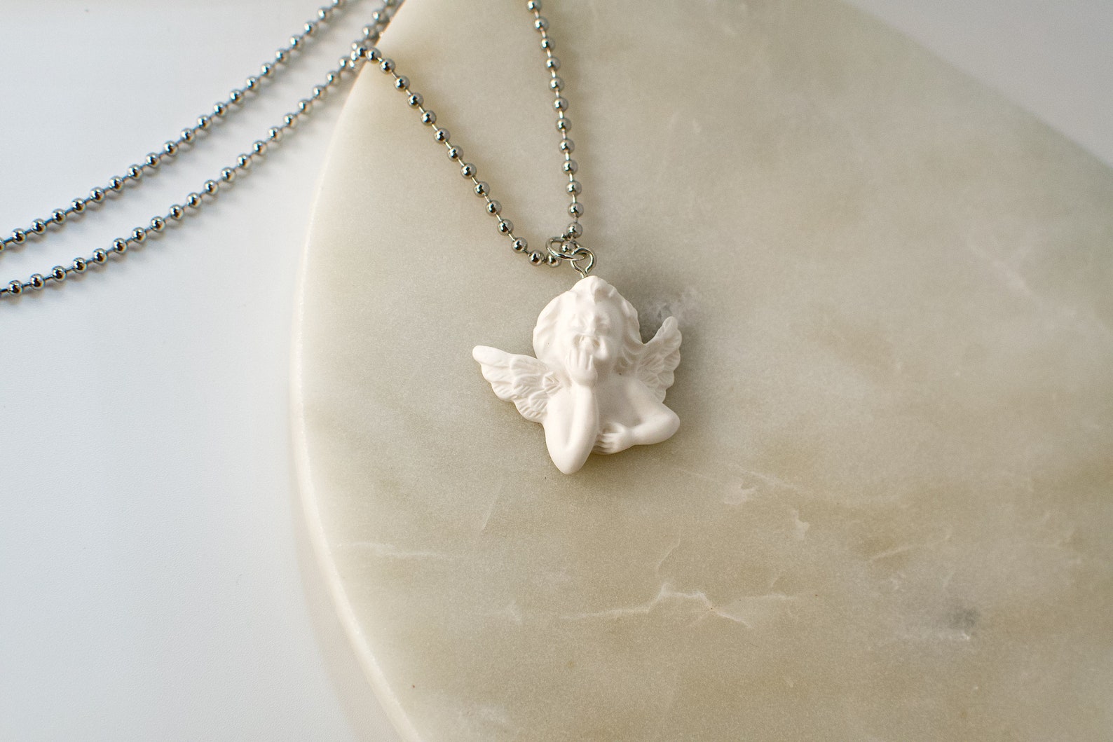 Cherub Angel Necklace / Cherry Angel Pendant / Cupid Angel Etsy Denmark