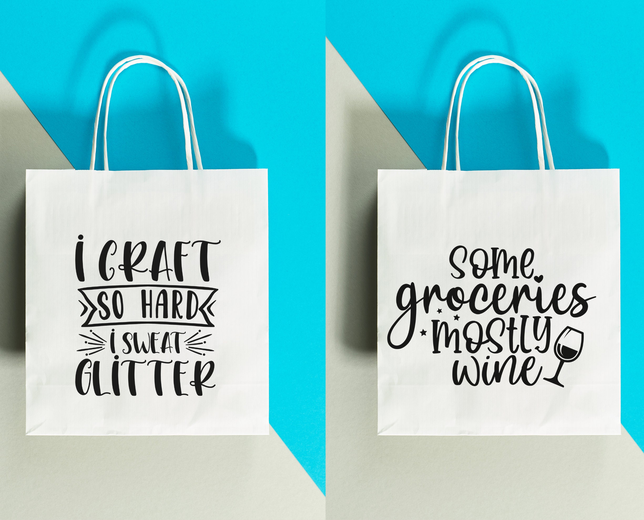 Tote Bag SVG Bundle / Funny Shopping Bag Quotes SVG Cut files Etsy
