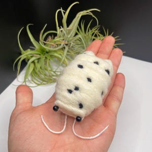 Milchkuh Isopod Woodlouse Handgemachte Nadel-gefilzte Kreaturen