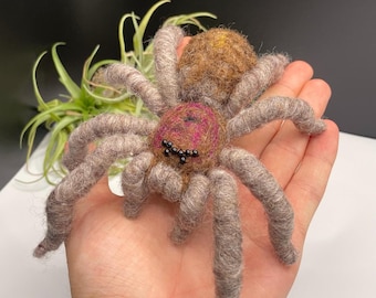 Chilean Rose Hair Tarantula Grammostola rosea Handmade Sculpture