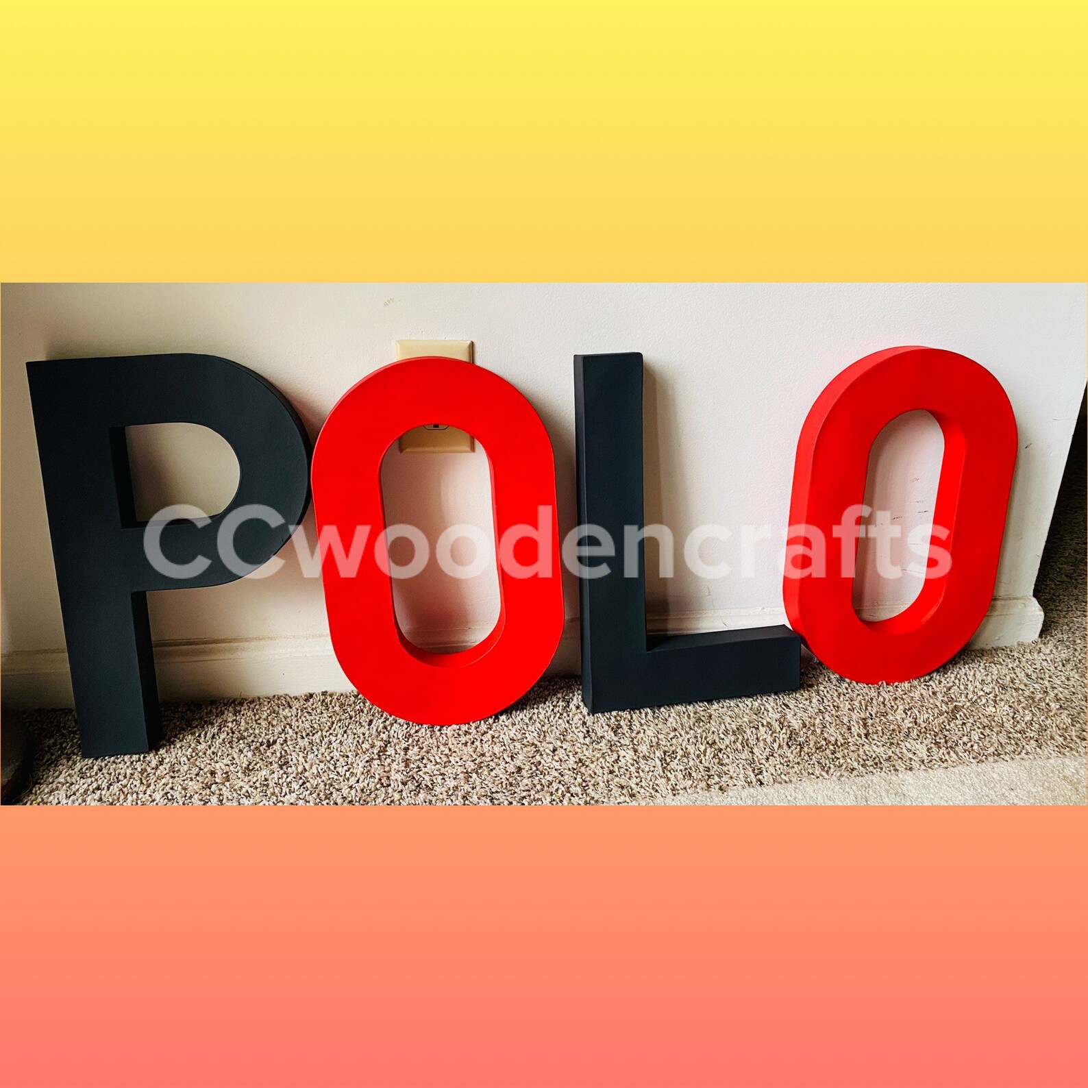 POLO Inspired Letters Polo Birthday Decor Polo Baby Shower Etsy