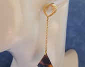 Boucles d'oreilles différentes, boucles longues asymétriques, bijoux femme