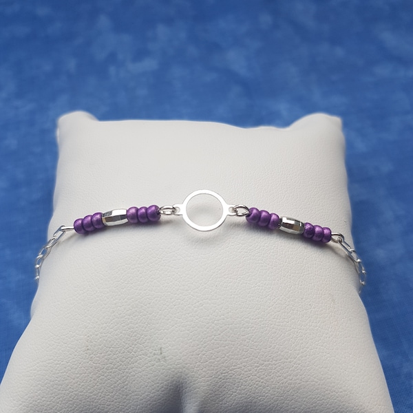 Bracelet chaîne en argent, bijou femme