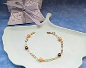 Bracelet chaine et perles
