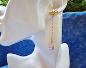 Boucles Gingko Doré – Féminité & Éclat Nacré