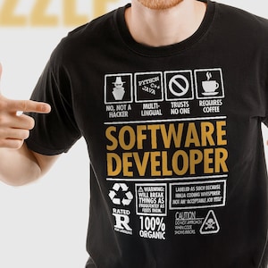 Software Programmierer Ingenieur &quot;Not A Hacker&quot; Lustiges Programmierer T-Shirt