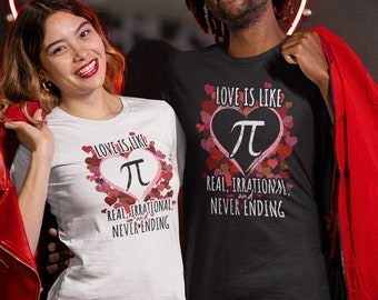 Maglietta Pi Nerdy per San Valentino "L'amore è come Pi" per l'insegnante di matematica