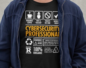 Cybersicherheit Professional ""Not a Hacker"" Lustiges Unisex T-Shirt