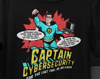 Captain Cybersicherheits T-Shirt