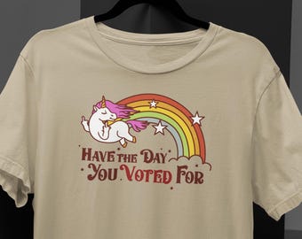 Camiseta "El día que votaste por el unicornio maldito"
