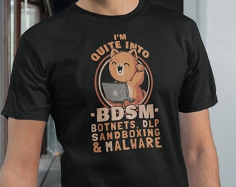 Camiseta divertida de ciberseguridad para profesionales de la seguridad informática.