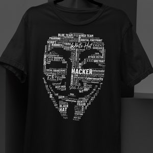 The Ultimate Hacker Cybersecurity Word Cloud T-Shirt for IT Professionals