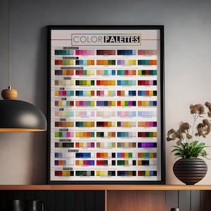 Color Palette Ideas Color Theory Poster for Graphic Designers and UX Designers