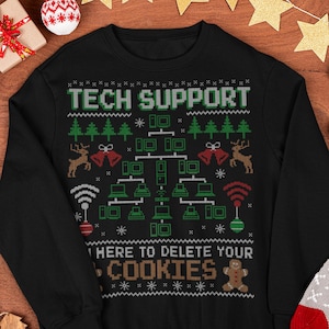 Ik ben hier om je cookies te verwijderen. Technische ondersteuning kersttrui.