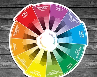 Color Wheel for Graphic Designers and Digital Artists sticker