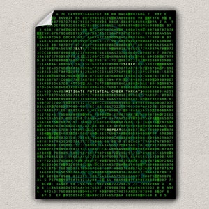 Cybersicherheit Eat Sleep Milderung der Bedrohungslage Wiederholung Poster Wandkunst