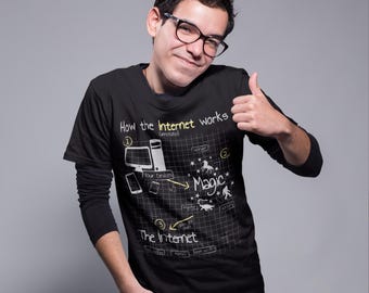 How The Internet Works Tech Support Funny Internet T-Shirt