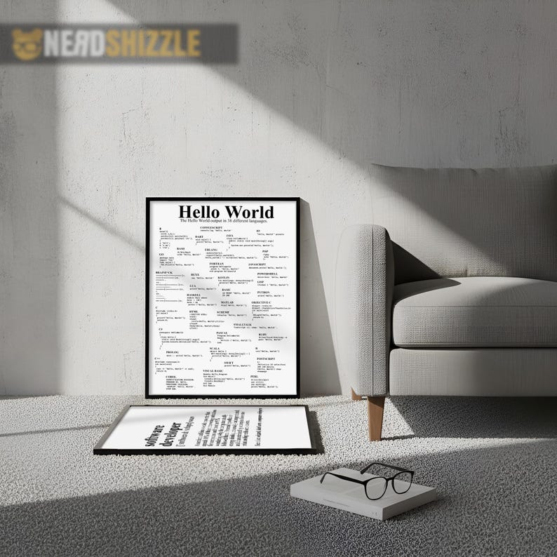 software developer dictionary definition poster