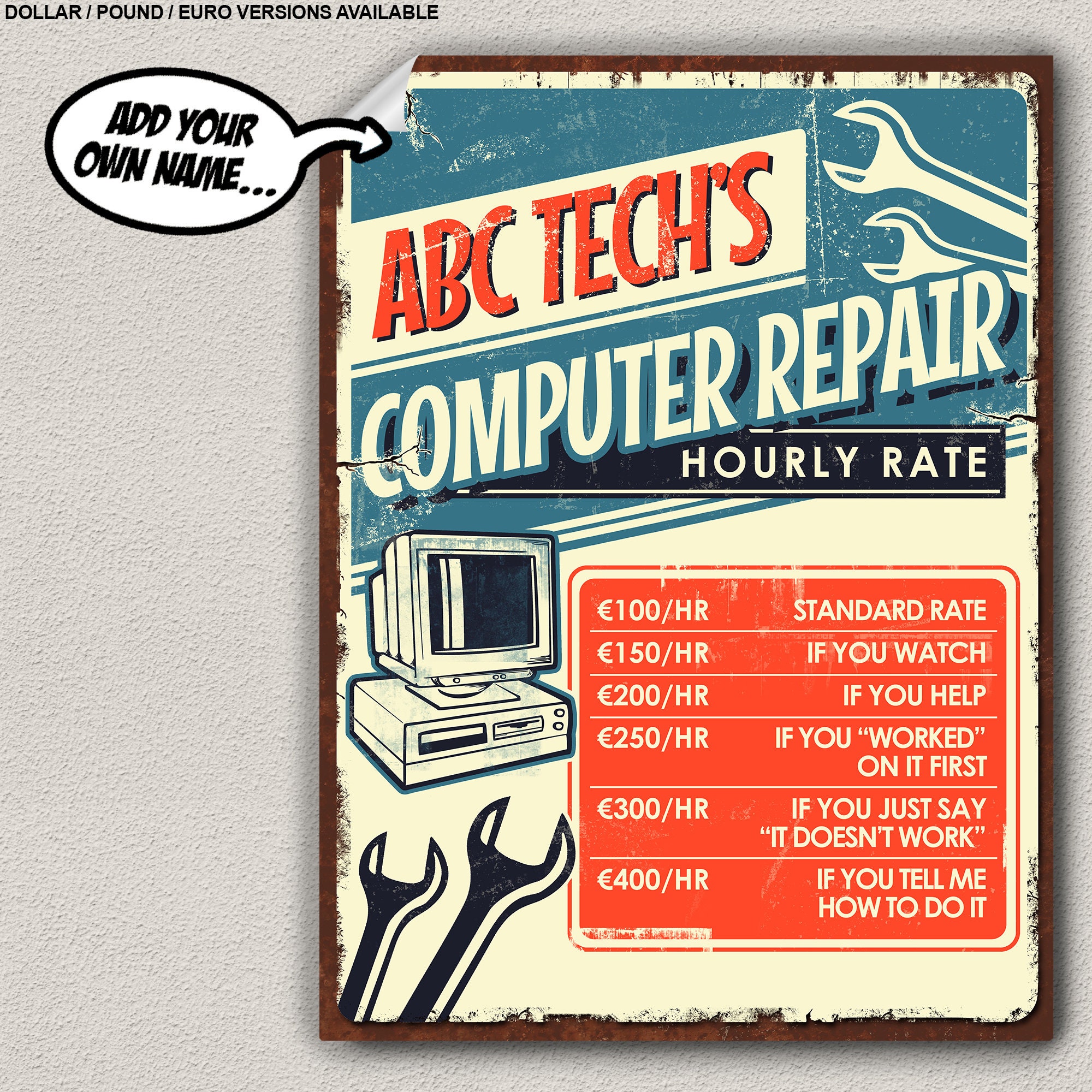 computer service poster