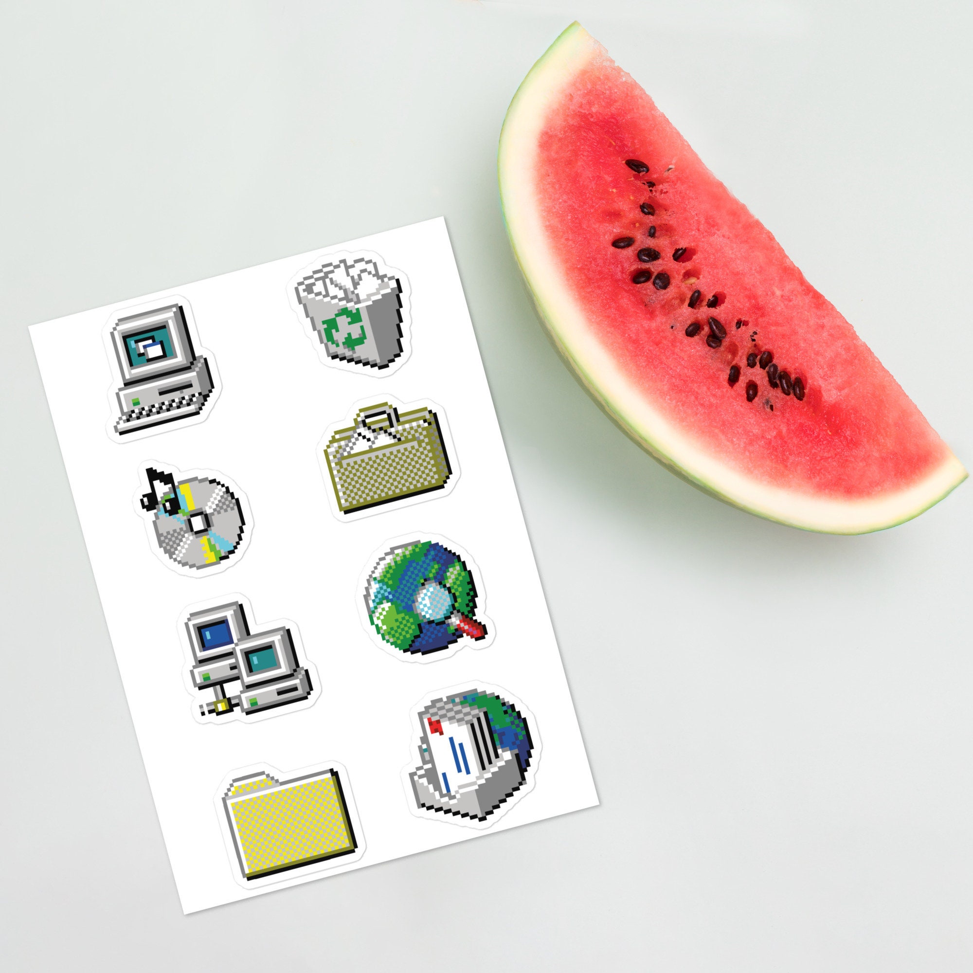 Windows 95 Icons Retro Nostalgia 1990s Vintage Computing Stickers Gift ...