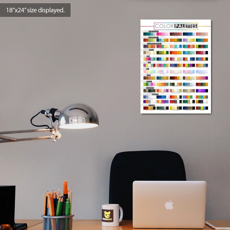 Color Palette Ideas Color Theory Poster for Graphic Designers and UX Designers image 4