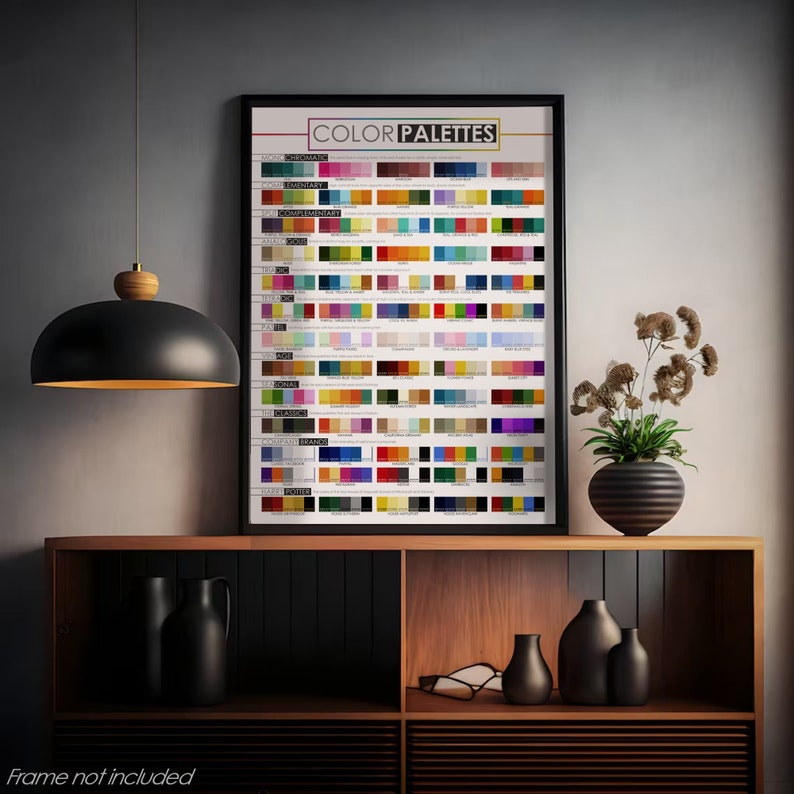 color palettes poster