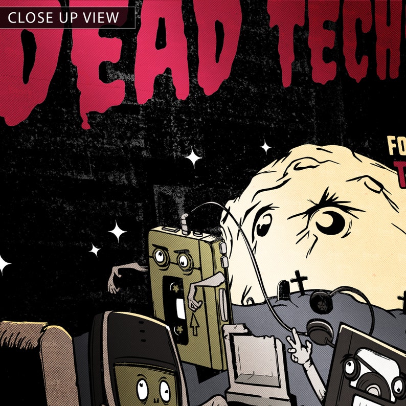 Night of the Living Dead Technology IT Guy Poster Gift for IT Professional and Tech Support image 3