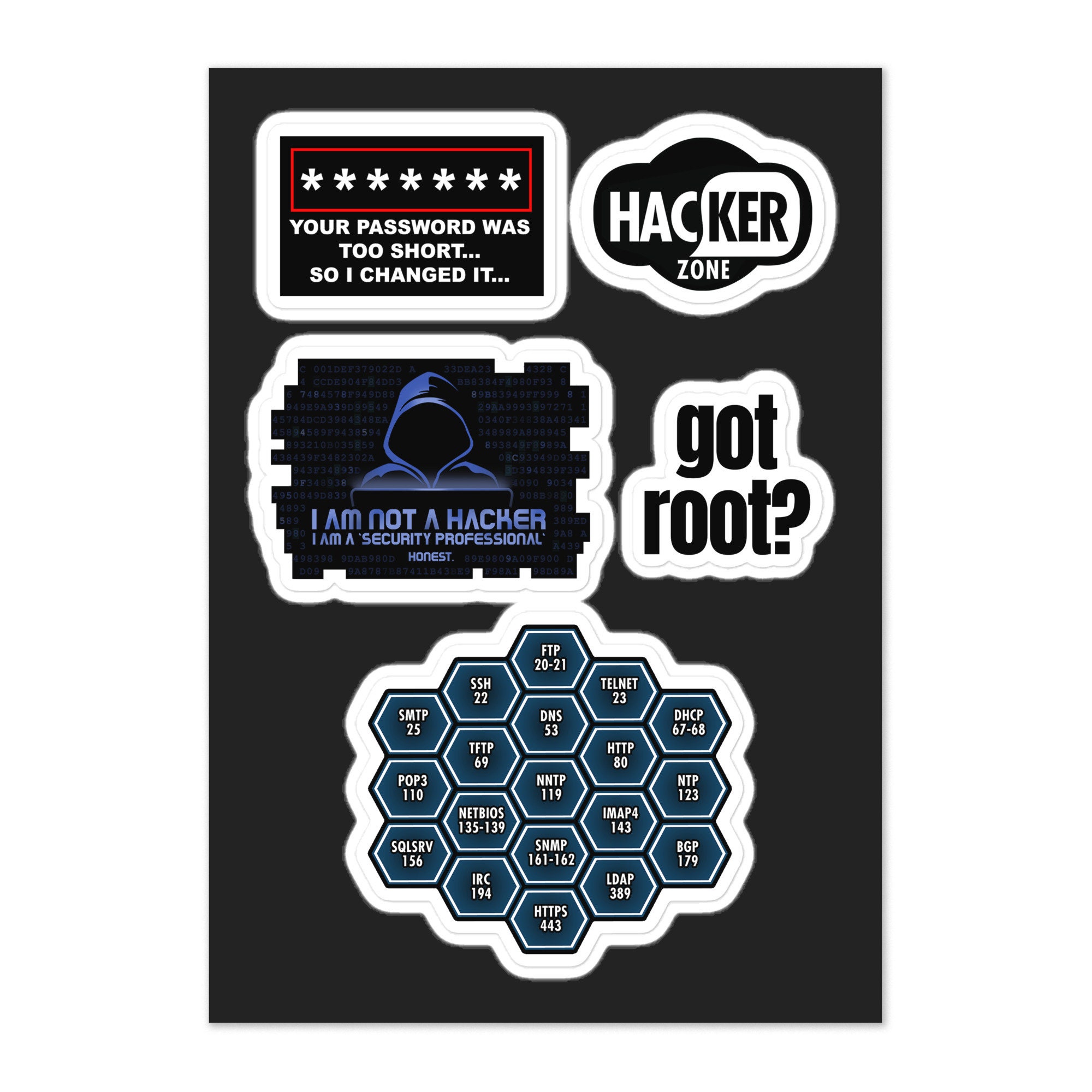 Cybersecurity Hacker Laptop Sticker Pack - Etsy