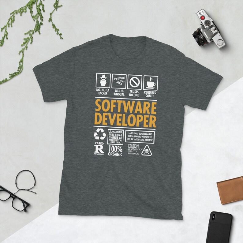 Software Developer Engineer "not A Hacker" Funny Programmer T-shirt - Etsy
