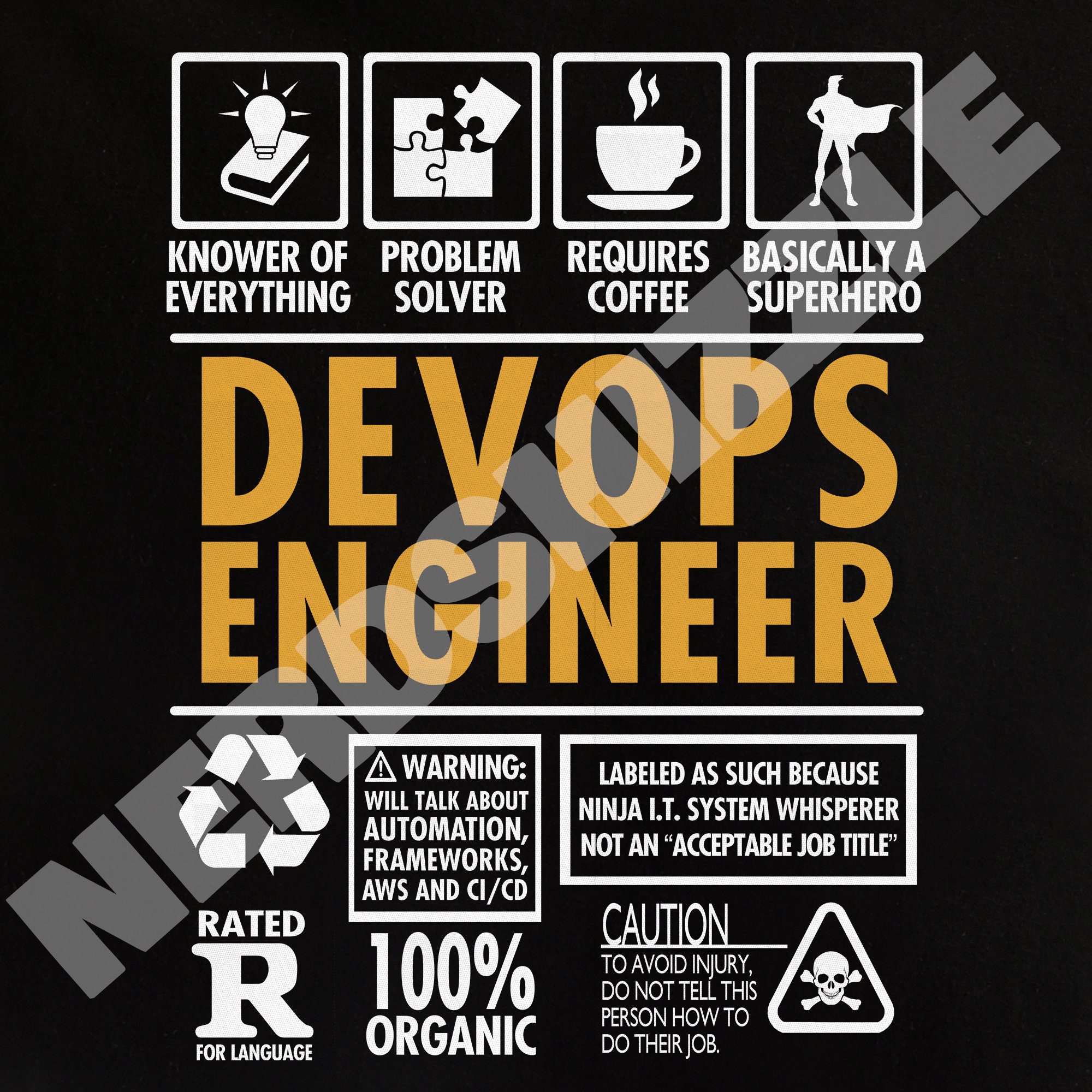 Devops Engineer knower of Everything Funny T-shirt 