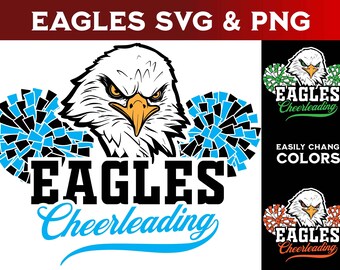 Eagle Cheer SVG: Mascot Design for Cricut & Silhouette (Digital Download)