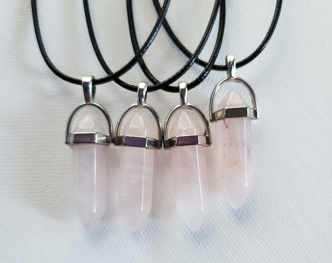 rose quartz necklace | protection talisman | energy healing | crystal necklace | gift for women |mothers day gift | healing crystals