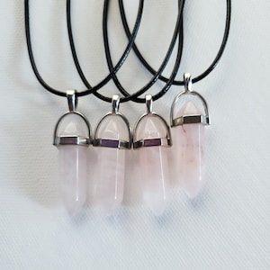 rose quartz necklace | protection talisman | energy healing | crystal necklace | gift for women |mothers day gift | healing crystals