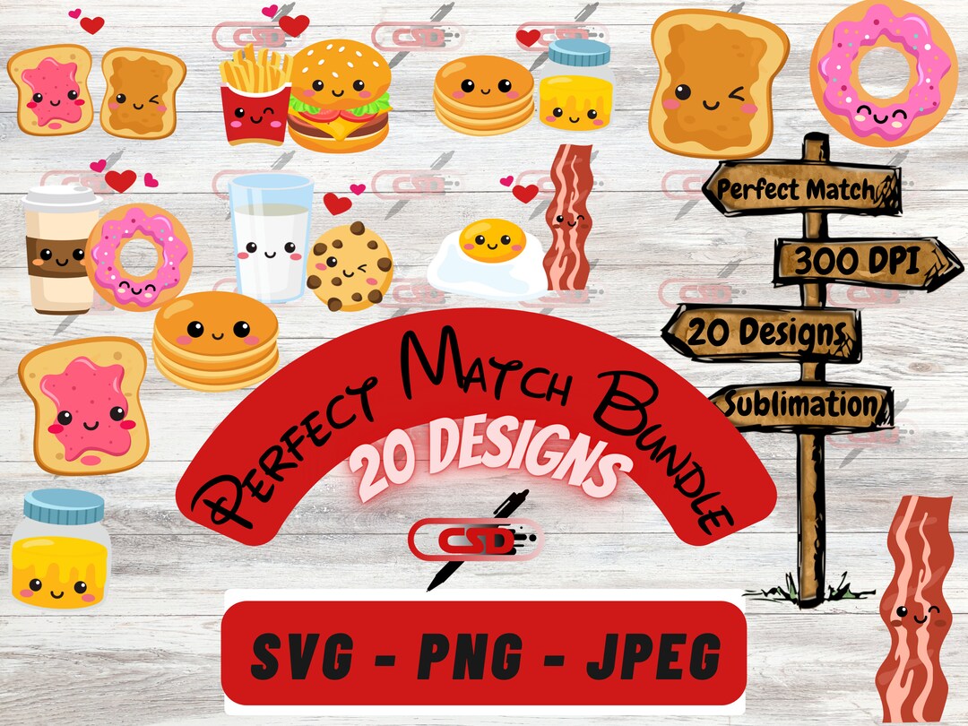 Perfect Match Clipart Bundle - Etsy