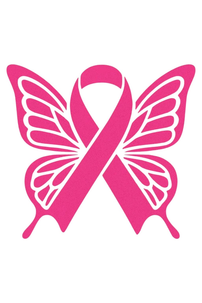 Pink Ribbon Butterfly Png, Jpg - Etsy