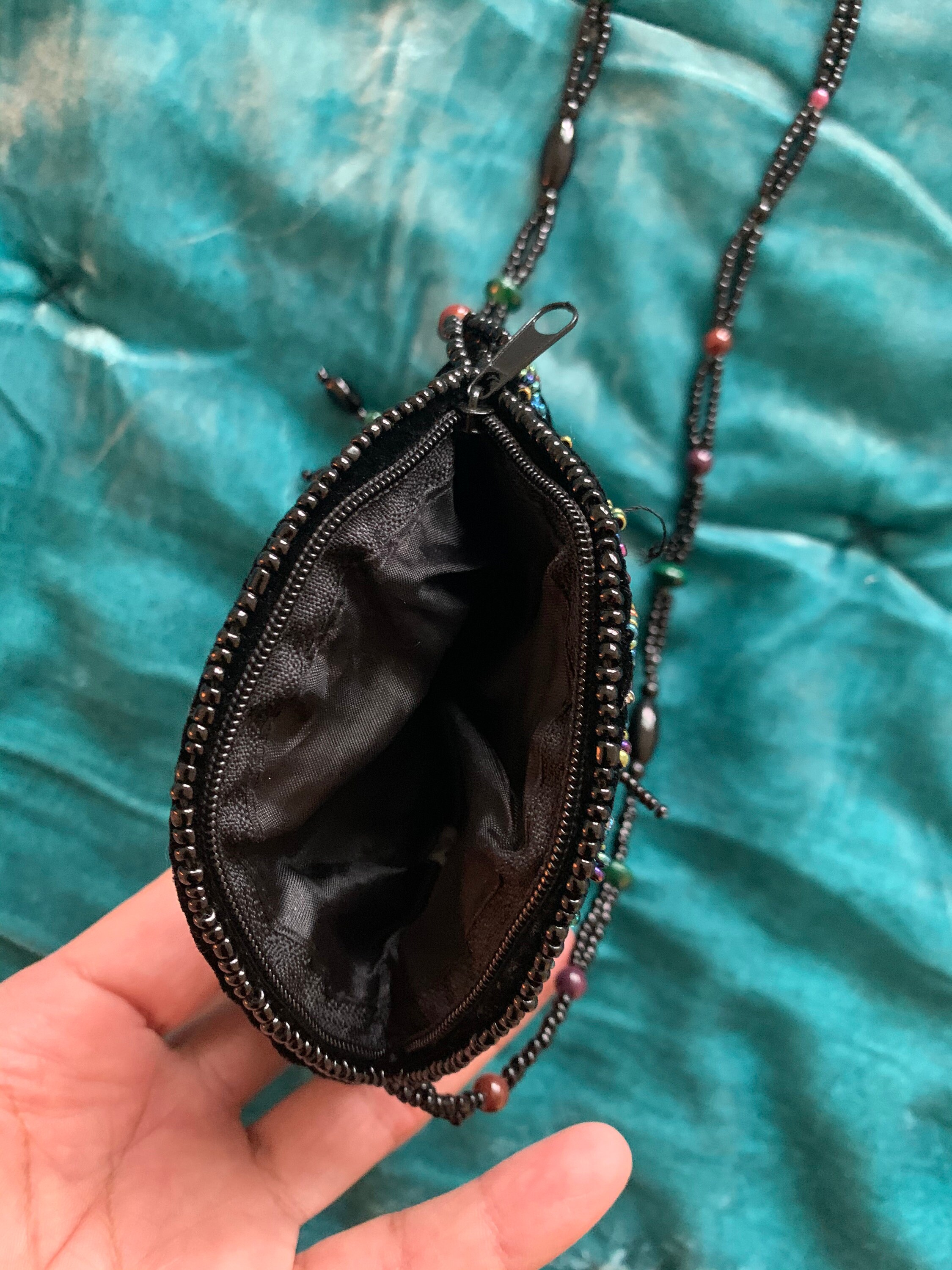 Small butterfly beaded purse Etsy