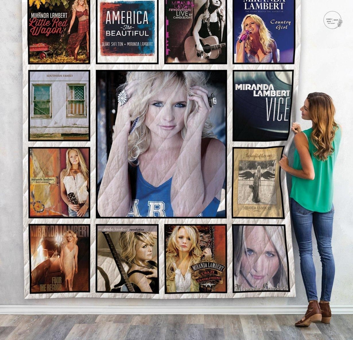 Miranda Lambert 2 Albums Cover Poster Music Musician Quilt | Etsy