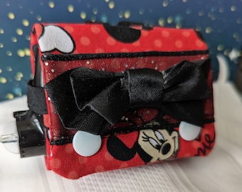 Handmade Minnie Mouse Insulin Pump Case with Snaps
