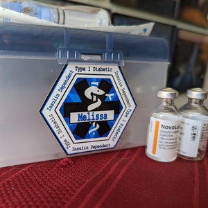 Personalized Diabetic Stickers for Containers (Containers not included) - FREE SHIPPING