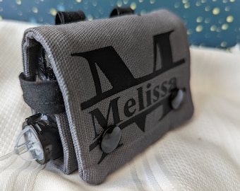Personalized Monogrammed handmade insulin pump case